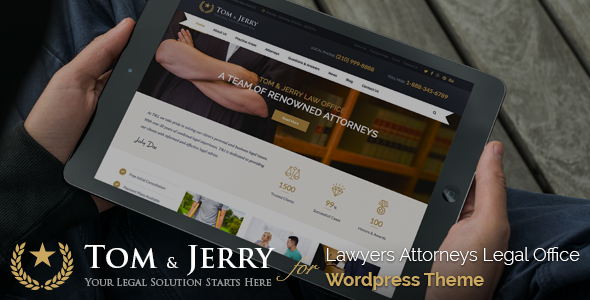 Tom & Jerry v1.1.1 - A WordPress Law and Business Theme