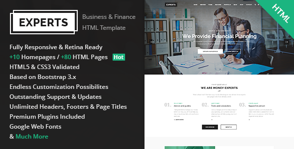 Experts Business v1.1 - Multipurpose Business & Finance HTML5 Template