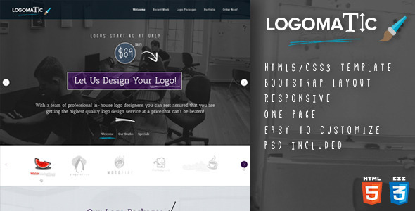 Logomatic - One Page HTML Template