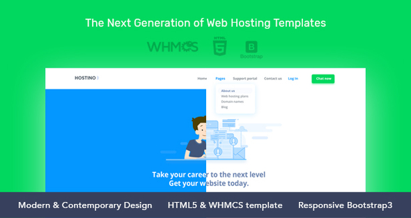 Hostino WHMCS Web Hosting Template