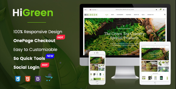 HiGreen v1.0.1 - Multipurpose OpenCart Theme for Online Shop