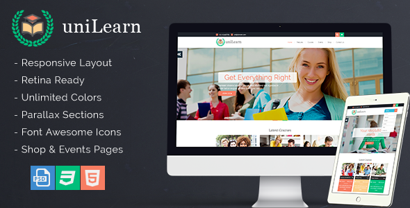 UniLearn - Education and Courses Template