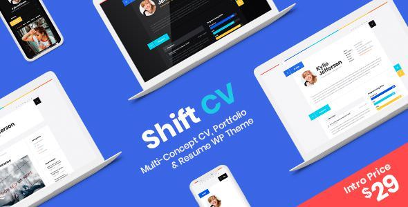 ShiftCV v3.0.0 - Blog \ Resume \ Portfolio \ WordPress