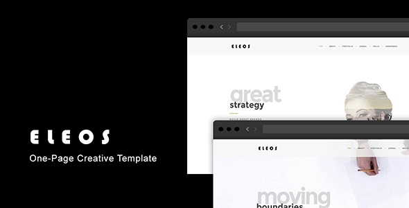 Eleos - One-Page Creative Template