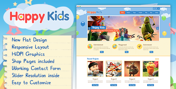 Happy Kids v2.0 - Multipurpose HTML Template