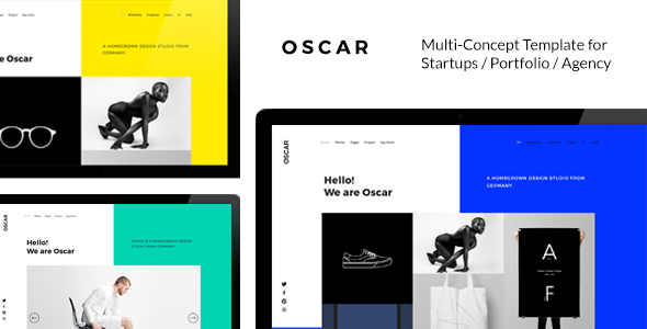 OSCAR - Fresh Multi Concept Template for Startups