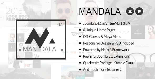 Mandala - Responsive Joomla & VirtueMart Template