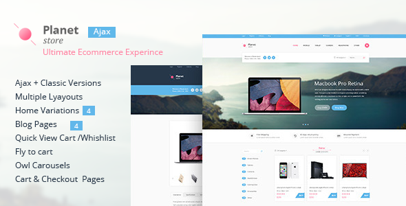 Planet Store - Ecommerce HTML Template