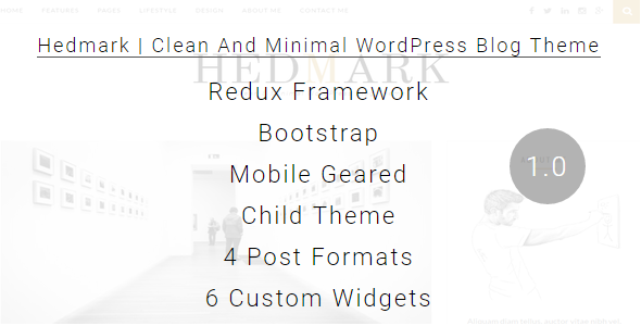 Hedmark - Clean & Minimal Responsive WordPress Theme