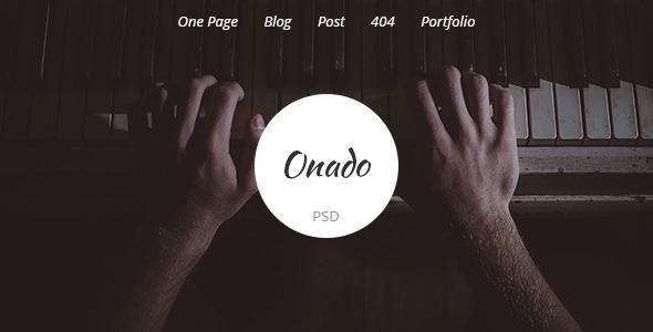 Onado - One Page PSD Template