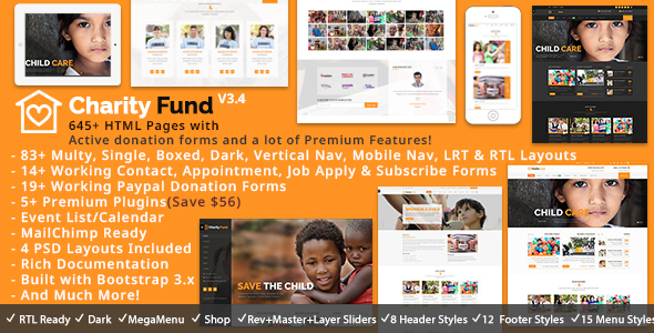CharityFund - Nonprofit, Fundraising, Charity & Crowdfunding