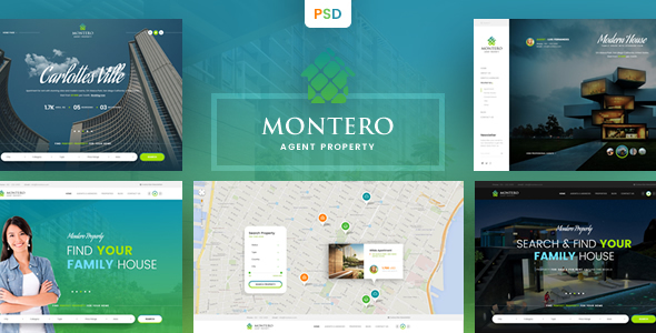 Montero – Real Estate & Property PSD Template