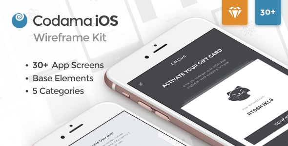 Codama iOS Wireframe UI Kit