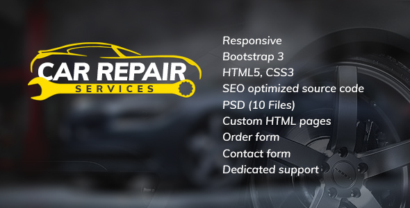 Car Repair Services & Auto Mechanic HTML website template