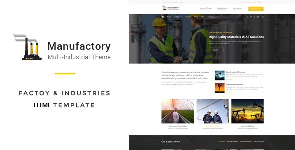 Manufactory: Multi-Industrial HTML Template