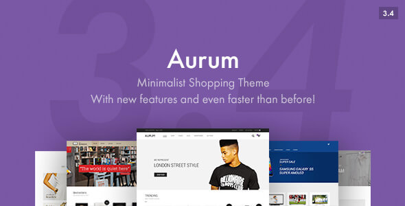 Aurum v3.4.1 - Minimalist Shopping Theme