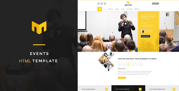 Mitri Events - Events & Conference HTML Template