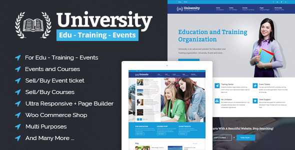 University - Education, Event and Course HTML Template