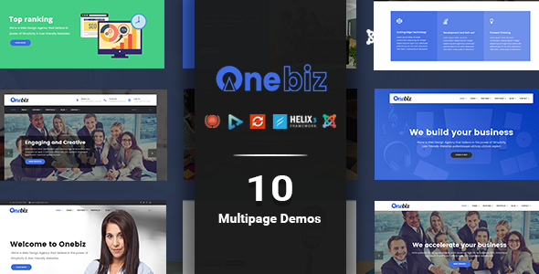 Onebiz - Responsive Multipurpose Joomla Template
