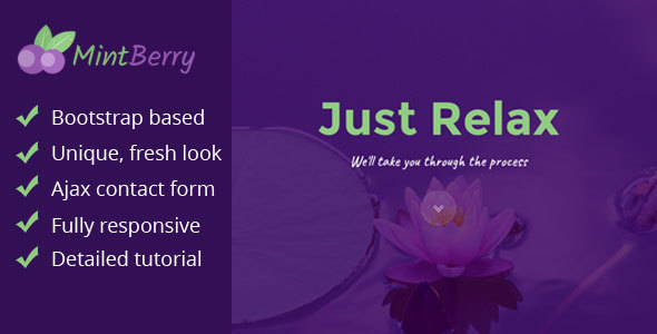 MintBerry - Fresh & Juicy One Page SPA & Wellness Responsive Template