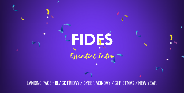 Fides - Essential Intro Landing Page Template