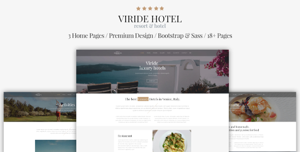 Viride - Hotel & Resort Premium HTML template