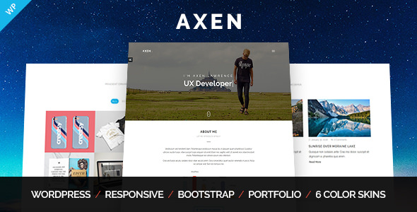 Axen v1.0.3 - Personal Portfolio WordPress Theme