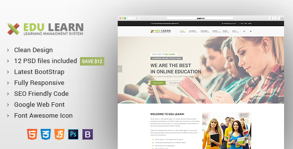 EduLearn - Education, School & Courses HTML Template