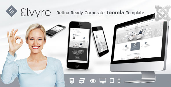 Elvyre – Retina Ready Joomla Template