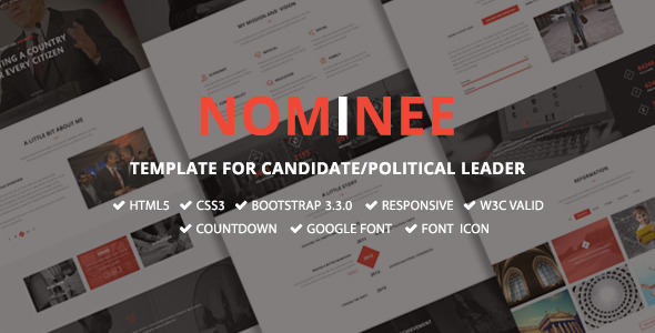 Nominee - Template for Candidate/Political Leader