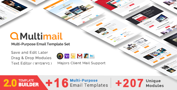 Multimail v2.0 - Responsive Email Set + MailBuild Online
