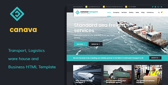 Canava - Logistics and Business HTML Template