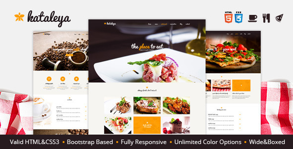 Kataleya - Restaurant Pizza Coffee HTML Template