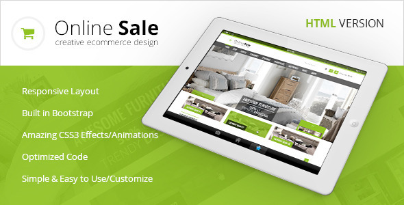Online Sale - Responsive HTML5 eCommerce Template - Updated
