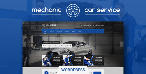 Mechanic v1.2.1 - Car Service & Workshop WordPress Theme