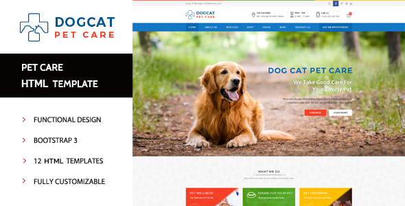 Pet Care - Veterinary HTML Template