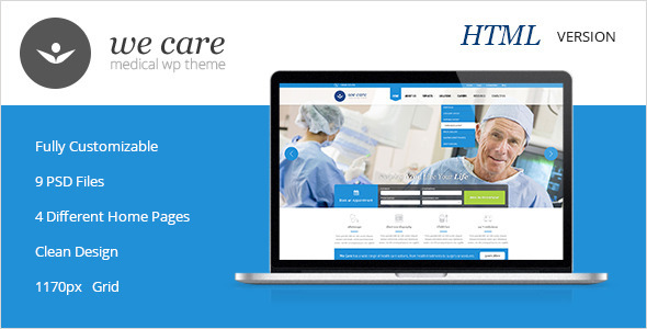 We Care - Premium Medical HTML Template - Updated