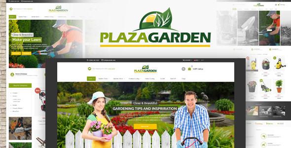 PlazaGarden - OpenCart Theme (Included Color Swatches)