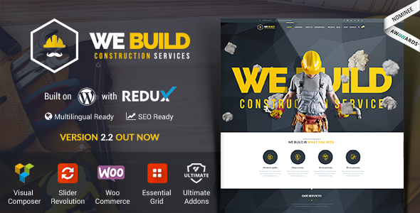 We Build v2.3 - Construction, Building WP Theme