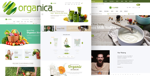 Organica - Organic, Beauty, Natural Cosmetics, Food, Farn and Eco Opencart Theme