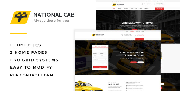 TaxiCab - Taxi Company HTML Template