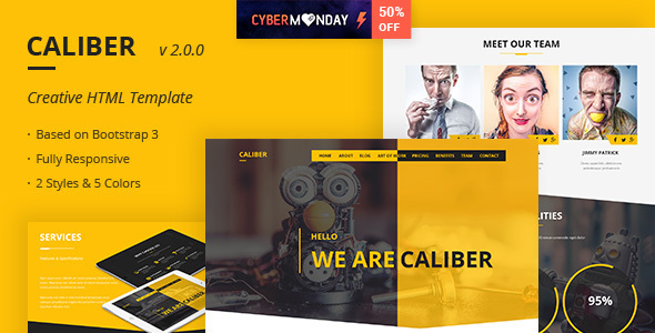 Caliber v2.0.0 - Creative Multi Purpose HTML Template