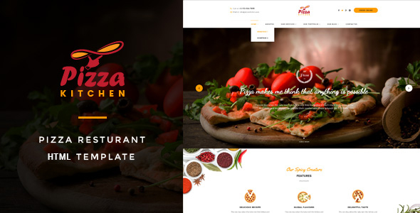 Pizza Kitchen - Pizza & Fast Food HTML Template