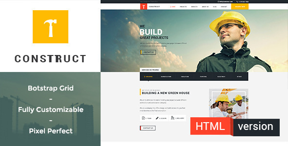 Construct - Building and Construction HTML Template