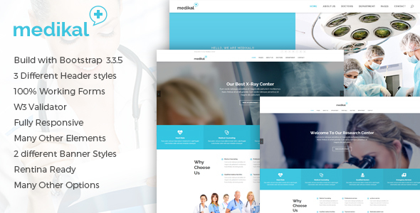 Medikal - Health Care & Medical HTML5 Template