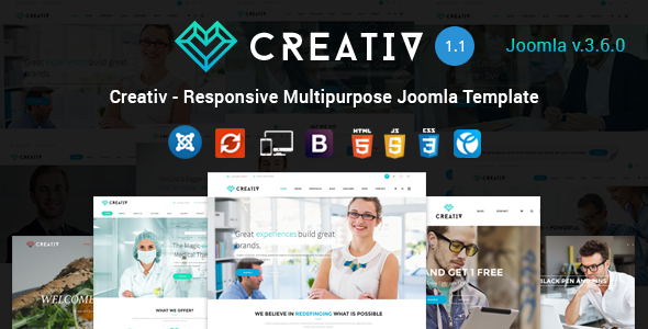 Creativ v1.1 - Responsive Multipurpose Joomla Template