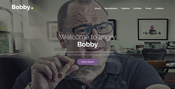 Bobby - Creative One Page Joomla Template