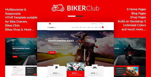 BikersClub - HTML Template