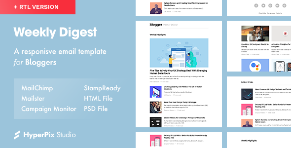 Weekly Digest - Newsletter Email Template