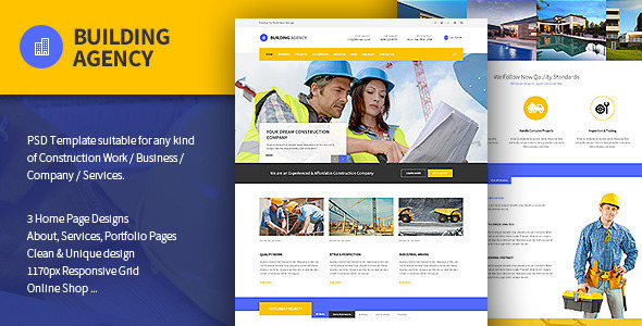 Building Agency - Construction & Shop HTML